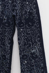 CONSTANÇA ENTRUDO laser cut floral print denim trousers SS23_TRO02